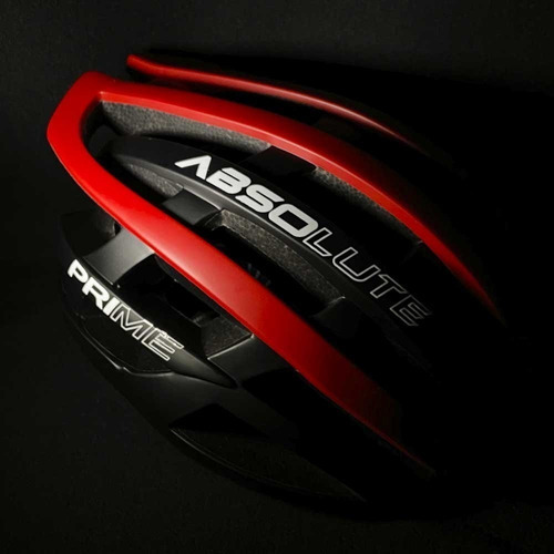 Capacete Ciclismo Absolute Prime Bicicleta Mtb Speed Bike Cor Preto E Vermelho Tamanho M