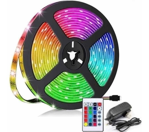 Cinta Led Rgb Multicolor Completa Control Y Fuente