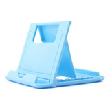 Soporte Celular, Tablet Para Escritorio Plegable Azul