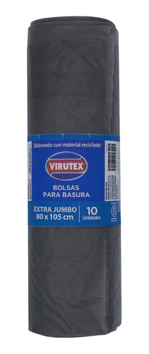 Virutex Bolsa Para Basura Negra Extra Jumbo