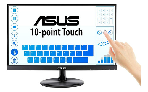 Monitor Asus Vt229h W-led Touch 21.5'', Full Hd, Hdmi Negro