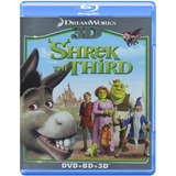 Shrek Tercero Blu Ray 3d + Blu Ray + Dvd  Shrek 3 Película 