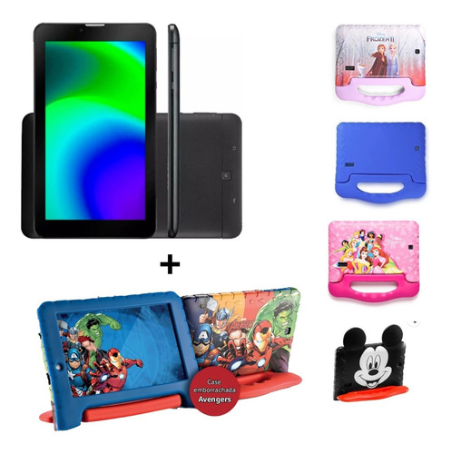 Tablet M7 3g 32gb Android 11 Conexão 3g + Capa Case Infantil