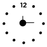 Reloj Pared Moderno Grande Deco Madera Modelo Dot