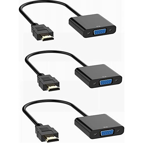 Adaptador Hdmi A Vga, Conector Hdmi Macho A Vga Hembra, Para