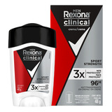 Desodorante En Crema Rexona Clinical Sport Strenght 48 Gr