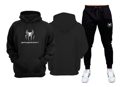 Conjunto Blusa+calça Moletom Spider-man Homem Aranha Spider