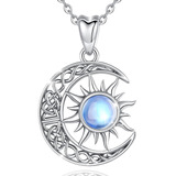 Celestia Collares De Luna Para Mujer De Plata De Ley Con Col