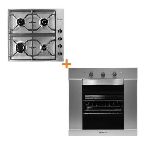 Combo Longvie Florencia - Horno Eléctrico Anafe A Gas Inox C