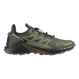 Zapatillas Salomon Hombre Supercross 4 Verdes Trail Running 