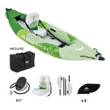 Kayak Betta single / Kayak Inflable 1 Persona Color Verde