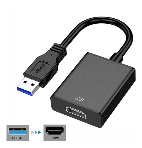 Adaptador Convertidor Usb 3.0 A Hdmi Full Hd 1080p Win7/8/10