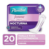 Plenitud Femme Nocturna Toallas Incontinencia Intensa 20u