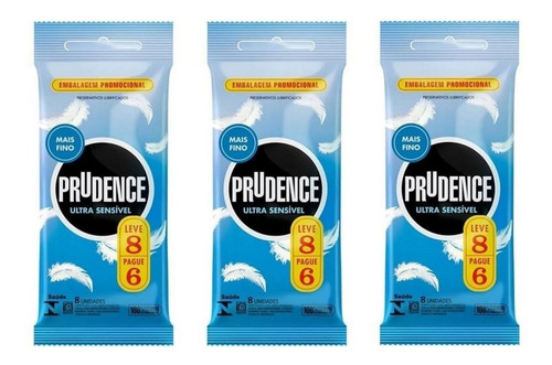 Prudence Camisinha Pele Com Pele Ultra Sensivel Kit 24 Und