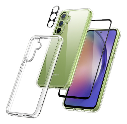 Funda Para Samsung Galaxy Transparente Mica Cristal Templado