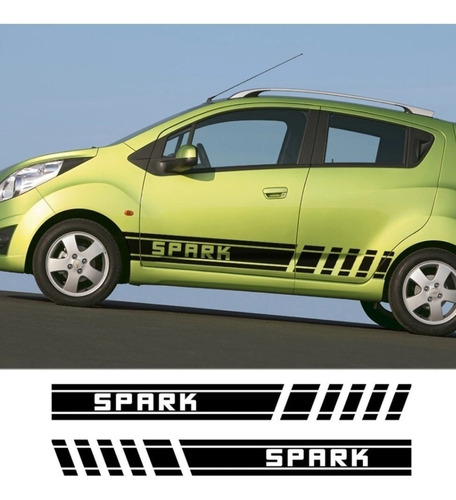 Par Stickers Vinil Calcomanías Franjas Auto Spark Racing 03
