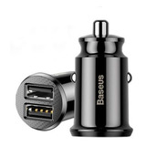 Cargador De Auto Carga Rapida 3.1a Baseus Doble Salida Usb