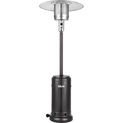 Calefactor Estufa Exterior Tipo Hongo Garrafera Patio Delhi Negro | Envío gratis