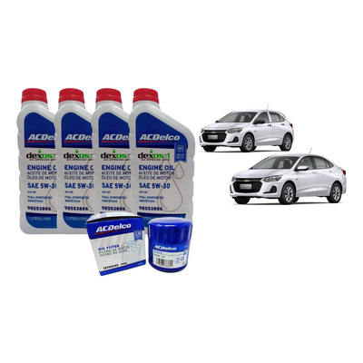 Kit Troca De Oleo 5w30 Dexos 1 E Filtro De Óleo Acdelco/gm