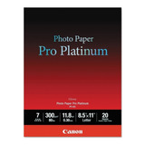 Papel Fotográfico Pro Platinum Canon  Pt-101 8.5x11 20 Hojas