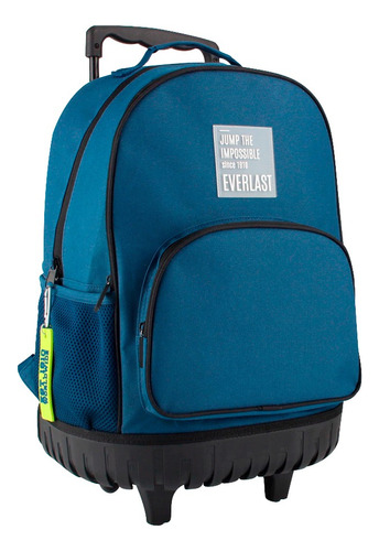 Mochila Carrito Carro Escolar Everlast Gran Capacidad Base Reforzada Manija Telescopica Extensible Original Happy Buy