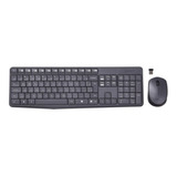 Kit Teclado E Mouse Sem Fio Logitech Mk235 Simples De Usar