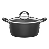 Caçarola Tramontina Mônaco Induction Tampa Vidro 20cm 2,6l Cor Preto