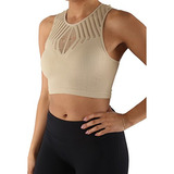 Tops - Women's Fashion Yoga Crop Top Comforts Pads Sports Me