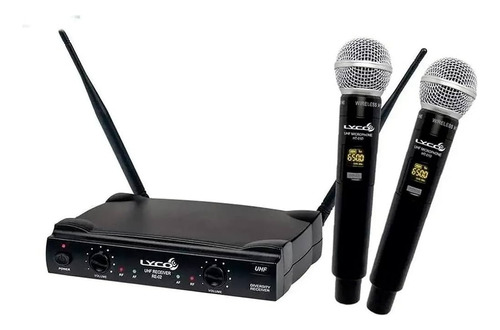 Microfone S/fio Duplo Lyco Uh02mm #2864
