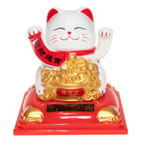 Maneki Neko 8cm Blanco Topsoc