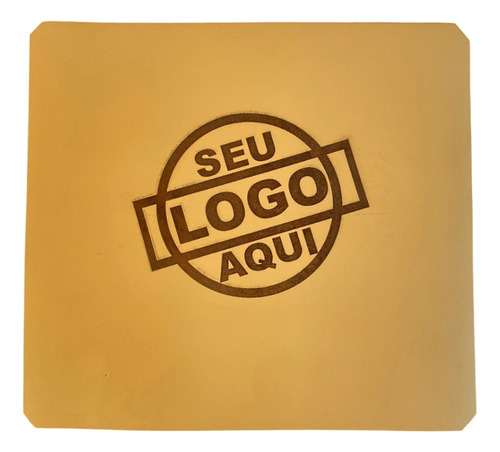 Mousepad Em Couro Personalizado Com Seu Logo (5 Peças)