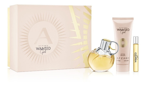 Set De Perfume Azzaro Wanted Girl Edp 80ml+min+bm