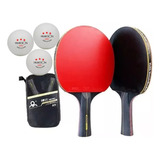 Set 2 Paleta De Ping Pong Profesional 6 Star / Con Estuche