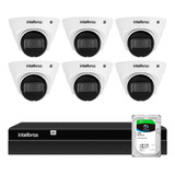 6 Câmeras Vlp 1230d Ip Ir 30m Intelbras, Nvr 1408, Hd 1tb Sk