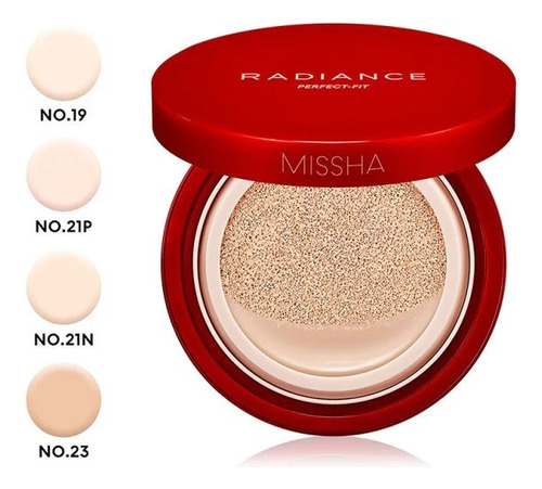 Missha Radiance Perfect Fit Cushion Foundation Spf50+ Pa+++ Tono #21 Vanilla