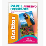 Papel Fotográfico Adhesivo Brillante Tamaño A4 