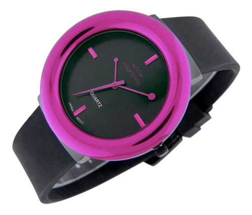 Reloj Montreal Mujer Ml856 Malla De Silicona Aro Color