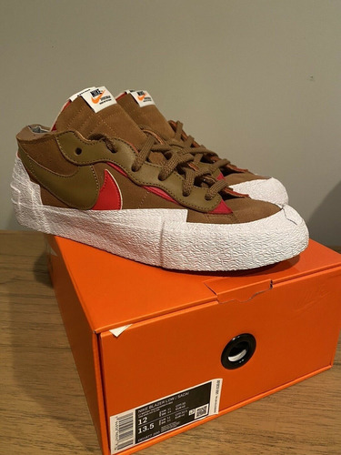 Tênis Nike Blazer Low X Sacai British Tan 2021 Limited 44