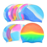 Gorro De Piscina Natación Multicolor Unisex Adulto Y Niño