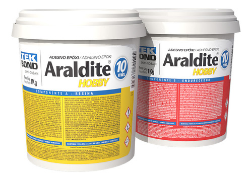 Araldite Hobby Epóxi Resina 1kg E Endurecedor 1kg Tekbond