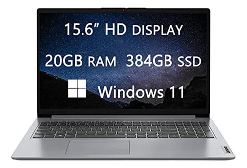 Laptop Lenovo Ideapad 1 15.6'' 3050u 20gb 384gb W11 -gris