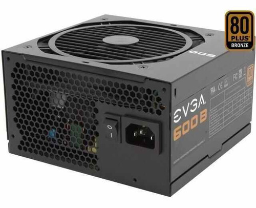 Fuente De Poder 600watts Evga Br 80plus Bronce Gamer Oficina