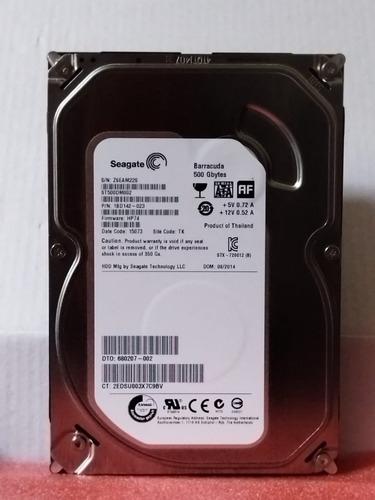 Disco Rígido Interno Seagate Barracuda St1000dm010 500gb