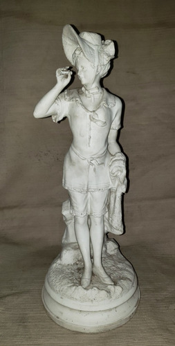 Antigua Estatua Biscuit Original Figura Mujer Montepio_antig