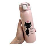 Botella Térmica Termo Infantil Con Sorbete 500 Ml Cat Meow 