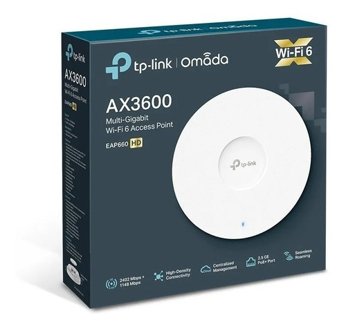 Access Point Tp-link Omada Eap660 Hd Ax3600 2.4/5ghz Wi-fi 6