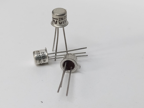 5 Transistor 2n2222a St Metálico 100% Original Lote Antigo 