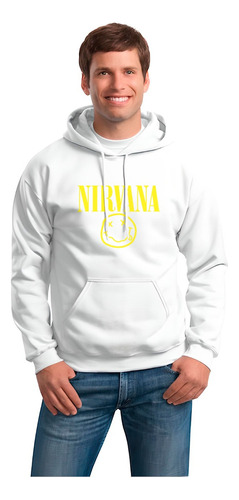 Buzo Hoodie Capota Nirvana Banda De Rock Eeuu Kurt Cobain