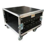 Road Case Rack 6u Profundidade Util 60cm Com Rodaww