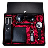 Caja Regalo Hombre Cartera, Reloj, Gafas, Correa, Bolígrafo 